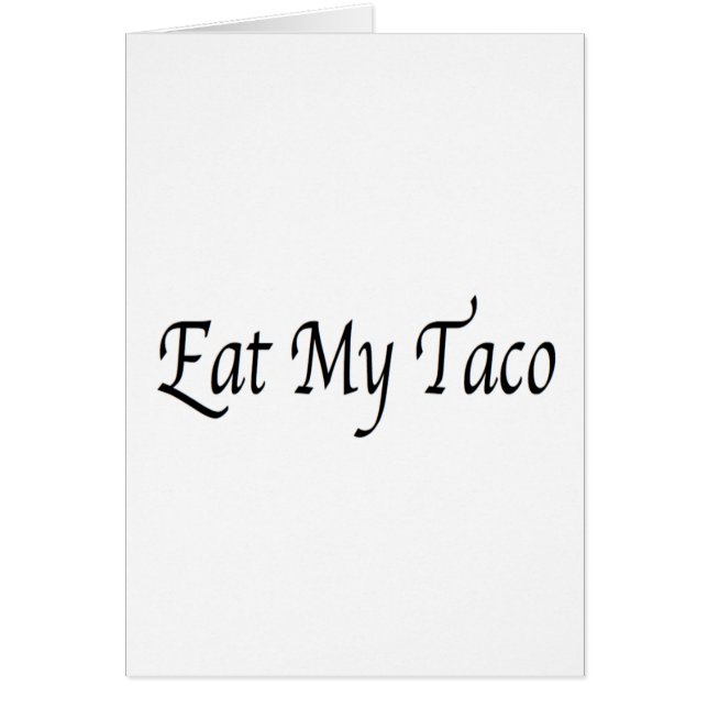 Mangez mon taco (Devant)