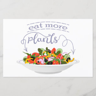 Mangez plus de plantes frais motivation salade let
