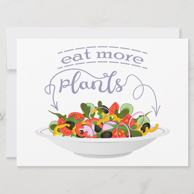 Mangez plus de plantes frais motivation salade let (Devant)