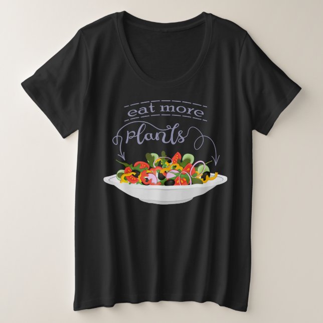 Mangez plus de plantes frais motivation salade let (Design devant)