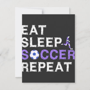 Mangez Sleep Football Répéter Chemise Cool Sport J