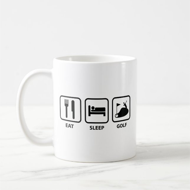 Mangez Sleep Golf Café Mug (Gauche)