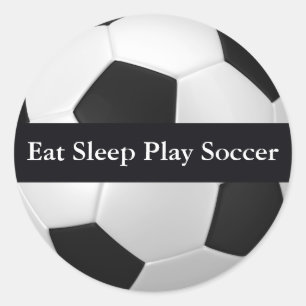 Mangez Sleep Play Soccer Sticker
