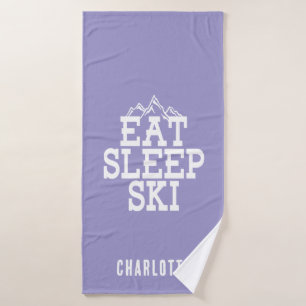 Mangez Sleep Ski Hiver Sports Nouveauté