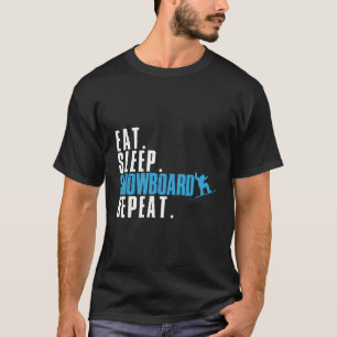 Mangez Sleep Snowboard Répéter Ski Sweat - shirt à