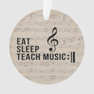 Mangez Sleep Teach Music Répéter Musique Humour