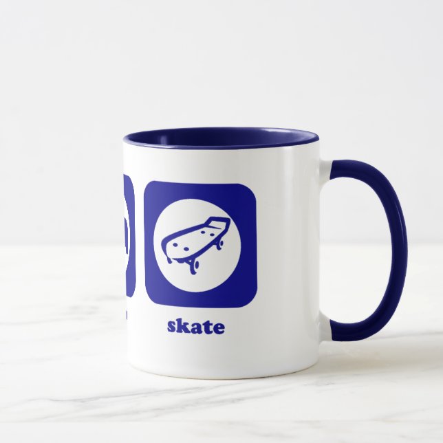 Mangez. Sommeil. Patin. Tasse (Droite)