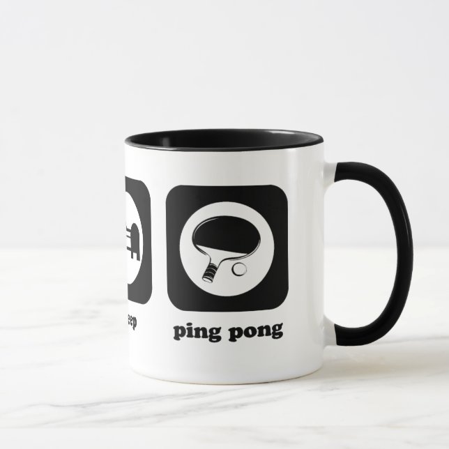 Mangez. Sommeil. Ping-pong. Tasse (Droite)