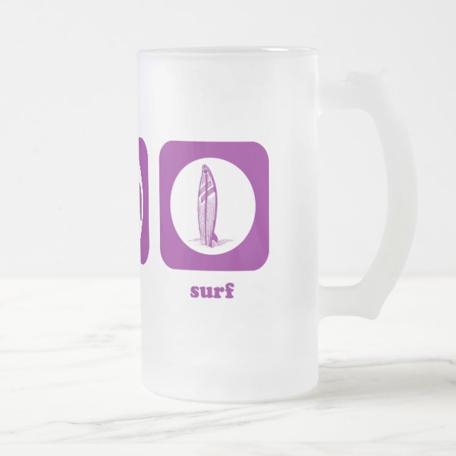 Mangez. Sommeil. Surf. Tasse (Droit)
