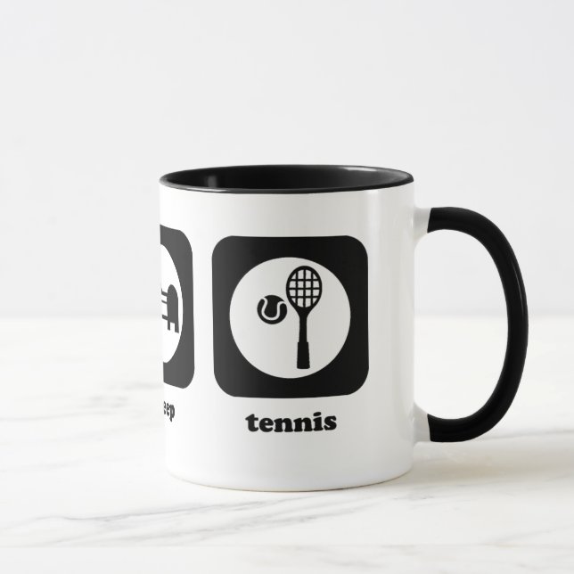 Mangez. Sommeil. Tennis. Tasse (Droite)