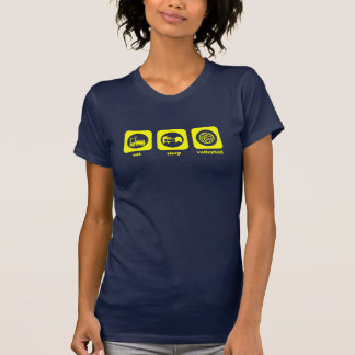 Mangez. Sommeil. Volleyball. T-shirt