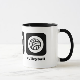 Mangez. Sommeil. Volleyball. Tasse