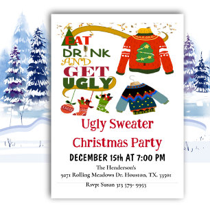 Mangez Un Verre Et Obtenez Une Invitation De Noël