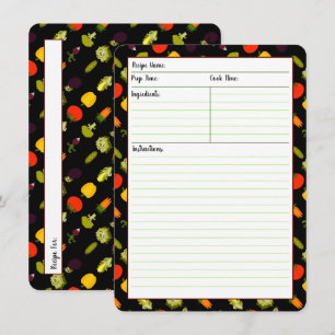 Mangez vos cartes de recettes Légumes