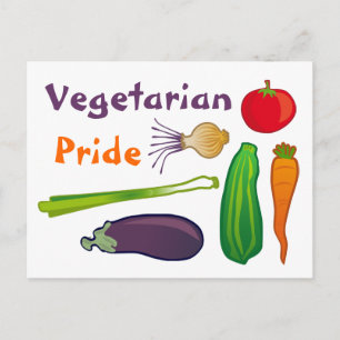 Mangez votre carte postale Légume Vegetarian Pride