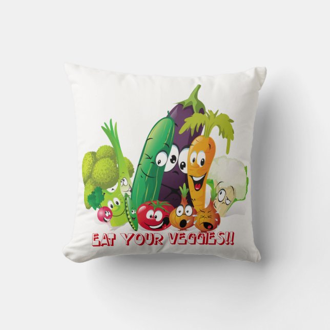 Mangez votre coussin de MoJo d'Américain de légume (Recto)