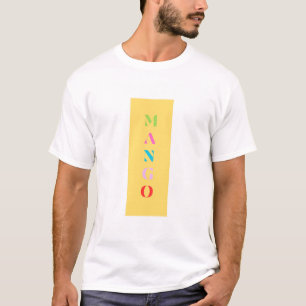 "Mango" Fun T-shirt graphique - Bold Jaune