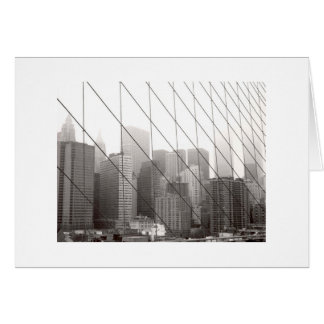 Manhattan à travers le pont Brooklyn