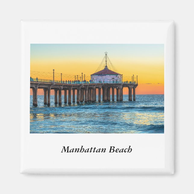 Manhattan Beach Pier Magnet (Devant)