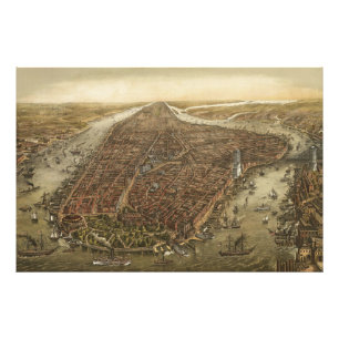 Manhattan New York City Vieux agrandissement photo