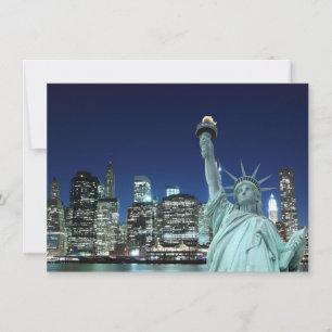Manhattan Skyline et la statue de la liberté
