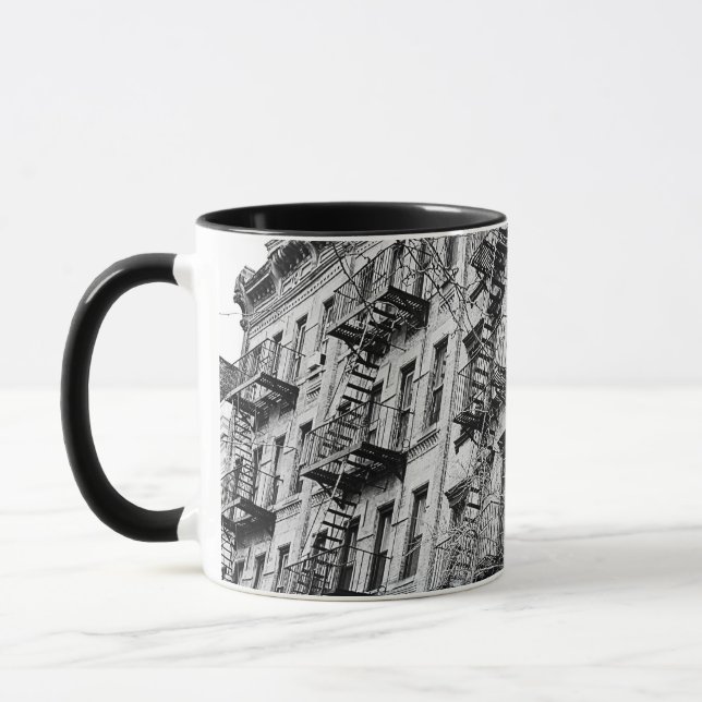 Manhattan tenement fire échappe à la combo mug (Gauche)