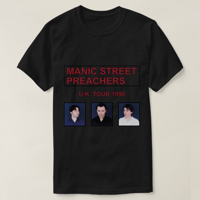 Manic Street Preachers Uk 1996 T-Shirt (Design devant)