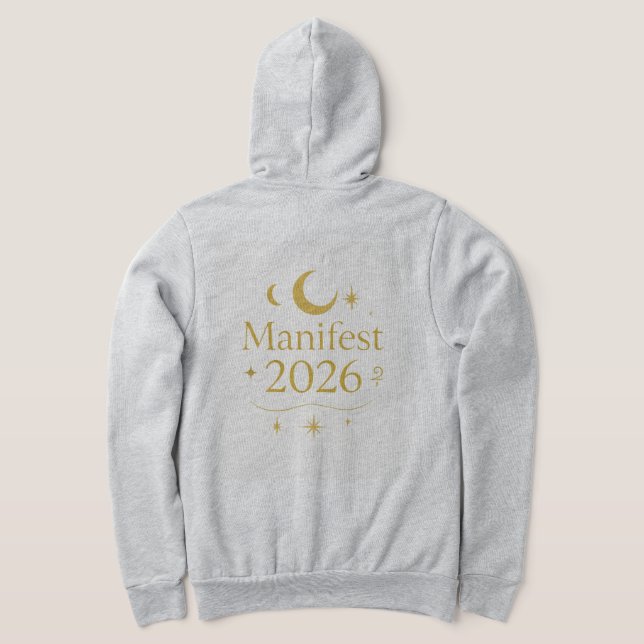 Manifest 2026 Sweat à capuche avec Lune et Étoiles (Couchage Retour)