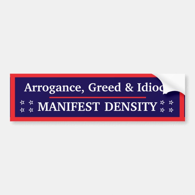 Manifest Density Bumper Sticker (Devant)
