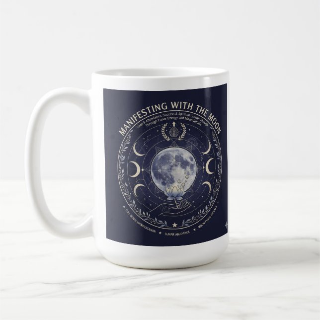 Manifest With Moon Abundance Success Rituals Mug (Gauche)
