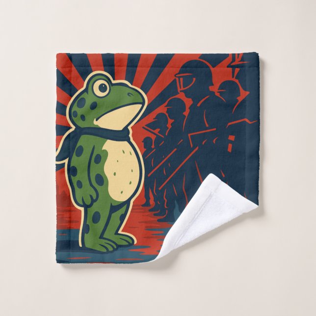 Manifestation de la Grenouille de Portland (Gant de toilette)