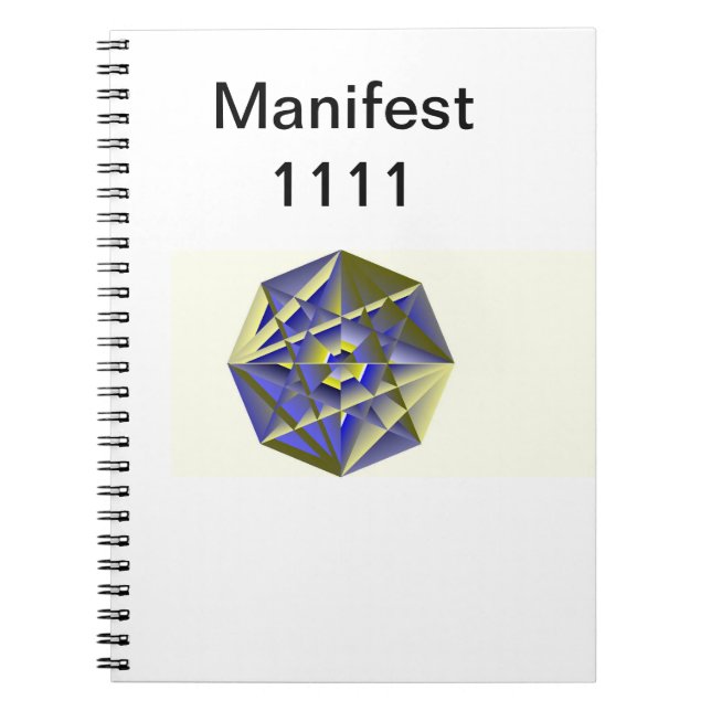 Manifeste 1111 Cahier de cristal (Devant)