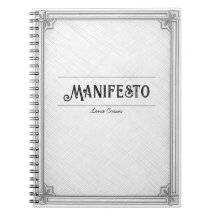 Manifeste de roman vintage Cahier de fête de club