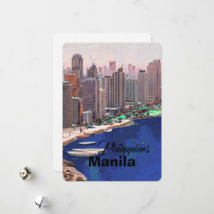 Manille Philippines Carte Postale Art,Philippines
