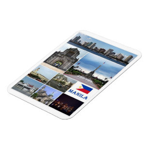 Manille - Philippines - Mosaïque - Magnet