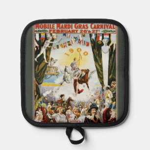 Manique Affiche d'art vintage de 1900 du carnaval de Mardi