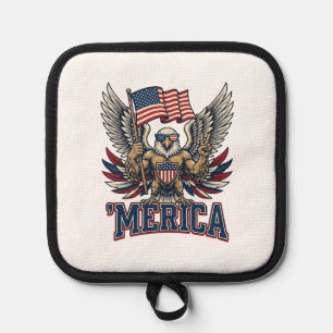 Manique Aigle Patriotique Merica Vintage Vector Design de