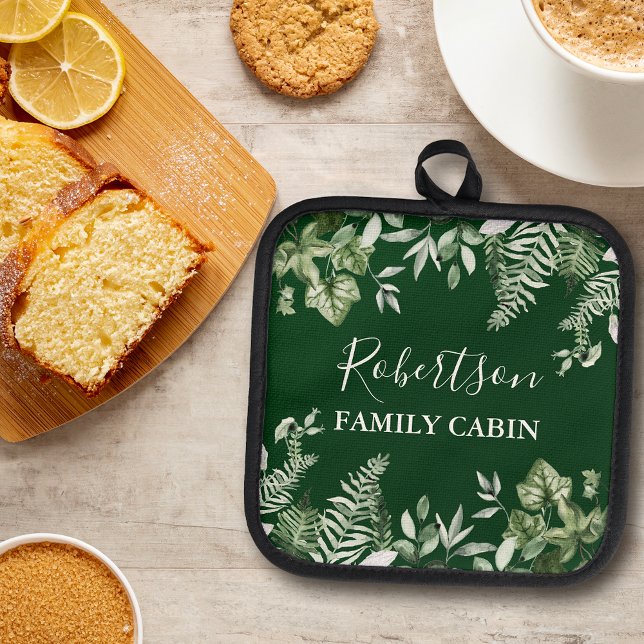 Manique Aquarelle Ivy Ferns Sage Famille Cabine Vert (A great addition to your kitchen.)