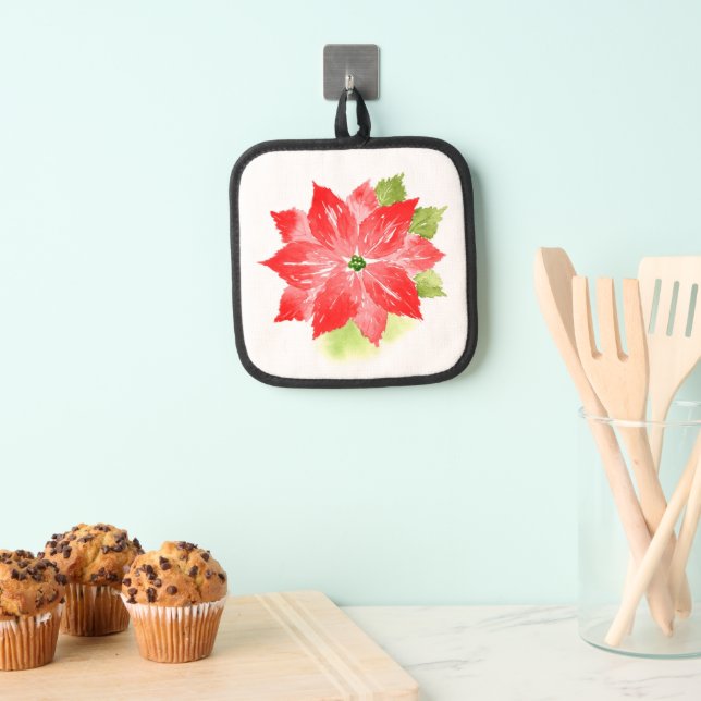 Manique Aquarelle Poinsettia (In situ (suspendu))