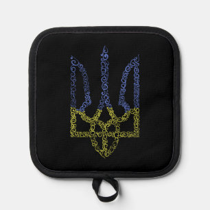 Manique Armoiries de l'Ukraine trident motif de la spirale