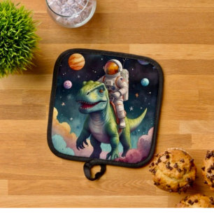 Manique Astronaute sur Dino dans l'espace