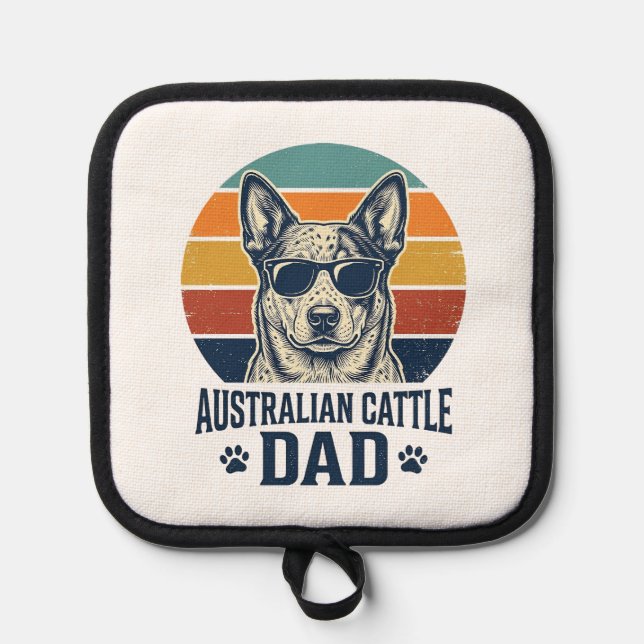 Manique Australian Cattle Dog Dad Vintage Sunset Shirt_1 (Recto)