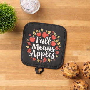 Manique Automne signifie la saison de cueillette des pomme