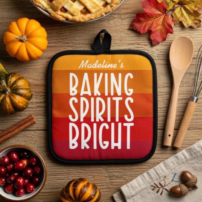 Manique Baking Spirits Bright | Drôle de Thanksgiving   (Créateur téléchargé)