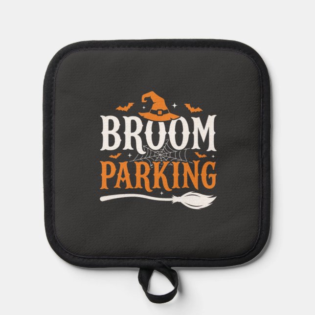 Manique Balai d'Halloween Parking Chapeau de Sorcière Grap (Recto)