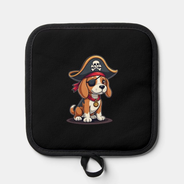 Manique Beagle Costume de pirate Jolly roger Drapeau Croix (Recto)
