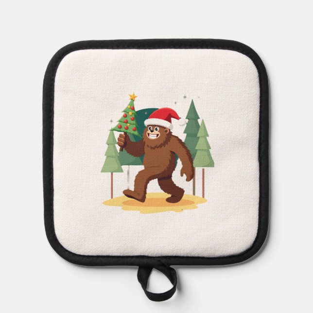 Manique Bigfoot Christmas Tree Santa Hat (4) (Recto)