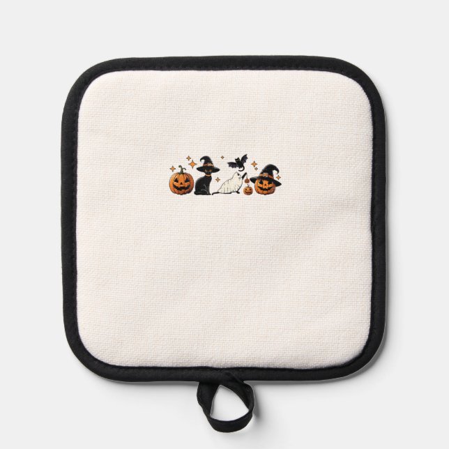 Manique Black Cat Halloween Pumpkin Boo Ghost Witch Spooky (Recto)