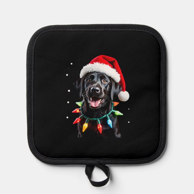 Manique Black Lab Labrador Christmas Tree Light Pajama Dog (Recto)