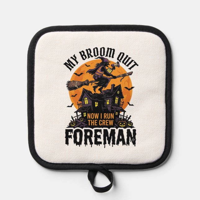 Manique Broom Broke Foreman Witch Crew Halloween Design_1 (Recto)